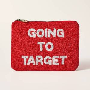 lot 4439 image: Going to Target Beaded Clutch - kate spade new york x Target RedWhite