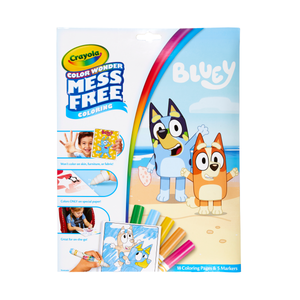 lot 4457 image: Crayola Bluey Color Wonder Coloring Book Pgs and Markers (18pgs) Easter Craft for Toddlers Mess Free Coloring Bluey Gift Easter Coloring Book