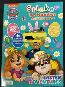lot 4470 image: Paw Patrol Easter Adventures Activity Sticker Book