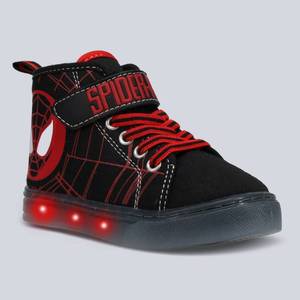 lot 4473 image: Toddler Marvel Spider-Man Lighted Hi Top Sneakers - 7T