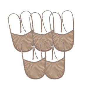 lot 6006 image: EHUSPU Tracheostomy Neck Stoma Cover,Breathable Laryngectomy Cover for Tracheotomy Care,Tracheal Care Supplies-Adjustable Neck Trachea Protector (Khaki-5PCS, Small)