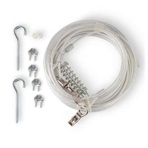 lot 6389 image: Vibrant Life Vinyl-Covered Trolley Cable Tie-Out for Dogs x-Large 60 with 10 Runner