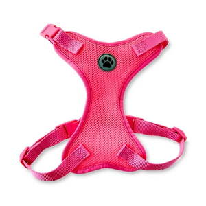 lot 6398 image: Vibrant Life Dog Harness Mesh Adjustable Reflective Dog Walking Pet Harness Pink Size Medium