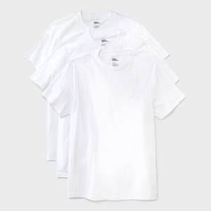 lot 6416 image: Mens Crewneck T-Shirt 3pk - Dealworthy� White L