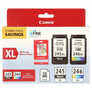 lot 6436 image: Canon PG-245XLCL-246XL Combo Pack