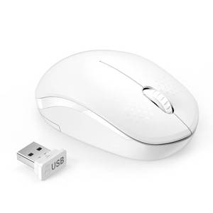 lot 6456 image: Seenda Wireless Mouse, 2.4G Noiseless Computer Mouse for PC, Tablet, Laptop - Pure White