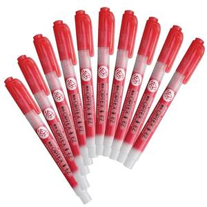lot 6463 image: Zebra B-WKS11-R Optex 1 EZ Highlighter, Red, 10 Pieces