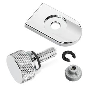 lot 6480 image: Amazicha Chrome Seat Bolt Nut Tab Screw Mount Knob Cover Compatible for Harley Davidson Touring Sportster Softail Dyna 1996-2024