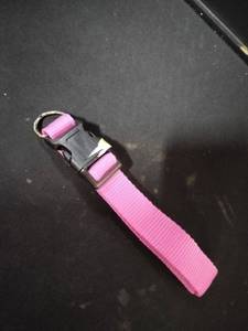lot 6490 image: Pink Nylon Dog Collar with Quick Release Buckle