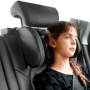 lot 9457 image: JZCreater Car Headrest Pillow, 180°Adjustable Head Neck Support Pillow, U- Shaped Design, Travel Sleeping Car Headrests, Only fit for Car Seat Headrest with RodsIdeal for Kids and Adults (Black)
