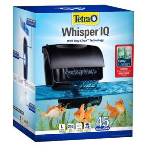 lot 9463 image: Tetra Whisper IQ Power Filter 45 Gallons, 215 GPH, With Stay Clean Technology