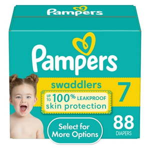 lot 1374 image: Pampers Swaddlers Diapers Size 7 88 Count (Select for More Options)