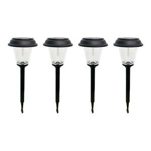lot 1397 image: Better Homes and Gardens Elijah Solar Powered Black Landscape Filament LED Pathway Light 20 Lumens (4 Count)