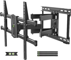 lot 1407 image: USX MOUNT Full Motion TV Wall Mount for 42-80 Inch TVs up to 132lbs, Wall Mount TV Bracket with Articulating Swivel Tilt Extension Leveling, Max VESA 600x400mm Fits 1216in Wood Stud