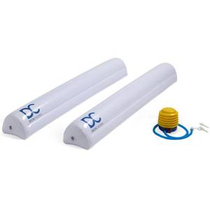 lot 2238 image: Delta Children Inflatable Bed Rails for Toddlers and Kids with Foot Pump (2 Pack) - Leak-Proof Portable Guardrails Great for Travel or at Home, White