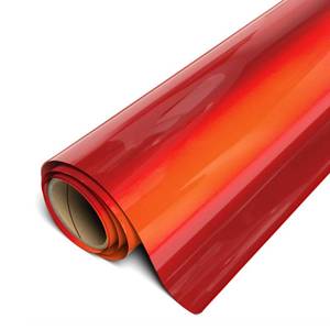 lot 2242 image: Siser EasyWeed HTV 15in x 30ft Roll - Iron on Heat Transfer Vinyl (Electric Red) - Retail $77.99