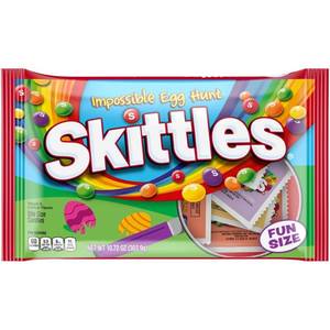 lot 2287 image: Skittles Original Fun Size Impossible Egg Hunt Easter Candy Bag - 10.72 oz expiration 6202026