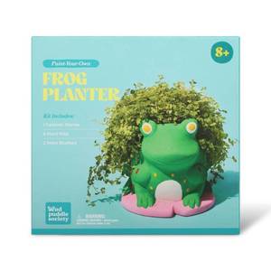 lot 2288 image: Mud Puddle Society 9pc Frog Planter Garden Art Kit