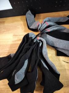 lot 2302 image: Pack Of Grey Socks 10 pair