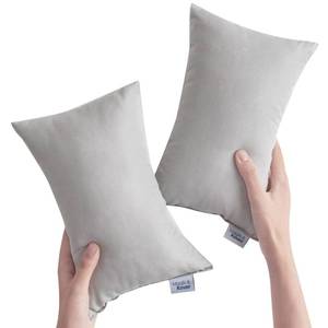 lot 2335 image: Small Pillow Mini Pillow for Travel 2 Pack, 11in x 7in Tiny Pillows with Name Tag, Travel and Sleep, Small Rectangular for Neck, Lumbar, Back, Pet Dogs, Grey