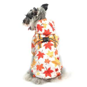 lot 2339 image: PUPTECK Dog Raincoat for Small Medium Dogs, Waterproof Dog Rain Jacket with Hood and Harness Built-in, Slicker Poncho Reflective Vest Clothes for Rainy Snowy Winter Cold Days, Beige, M