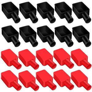 lot 2347 image: Xuhal 20 Pcs Battery Terminal Covers Red and Black Positive Negative Insulating Stud Covers Flexible Battery Terminal Protector Caps for Car Trucks Boat Electric Bikes