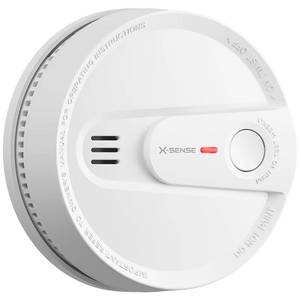 lot 2416 image: X-Sense Smoke Detector, 10-Year Battery Smoke Fire Alarm with Photoelectric Sensor, LED Indicator and Silence Button, 1-Pack