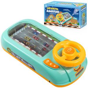lot 3673 image: Beacron Musical Steering Wheel Toys for Boys 4-6, Toddler Simulated Driving Racing Car Game with Sound Ages 3 Year Old, Interactive Educational Learning Race Truck for Kids Girls Xmas Birthday Gifts