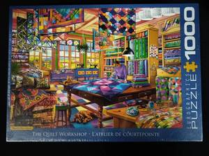 lot 3683 image: Eurographics The Quilt Workshop 1000 Piece Jigsaw Puzzle