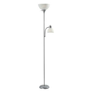 lot 3708 image: Mainstays 72�� Silver Combo Floor Lamp With Reading Lamp Modern Design