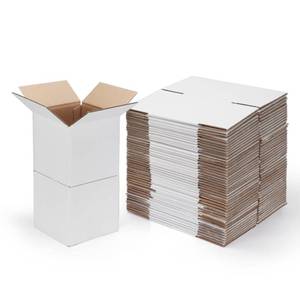 lot 9475 image: SPEPLA 6x6x6 Shipping Boxes for Small Business,40 Pack White Corrugated Cardboard Box for Packaging, Mailing, Storage