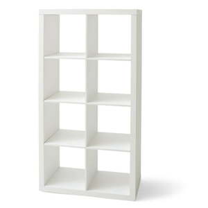 lot 9477 image: Better Homes and Gardens 8-Cube Storage Organizer, With 8 Openings For Storage In Multiple Finishes - Retail $109.97