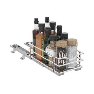 lot 9486 image: OCG Pull Out Spice Rack Organizer8.3in W x 10.4in D for Cabinet, Slide Out Seasoning Organizer Fits Spices, Sauces, Cans etc