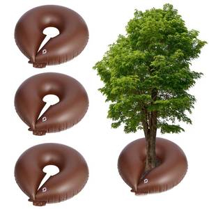 lot 10356 image: TezhiIe 3 Pack 15 Gallon Tree Watering Ring Bag, PVC Drip Irrigation Water Pouch Automatic Drip System, Watering Donuts for Trees, Deep Root and Low-Profile Slow Release Watering Bag