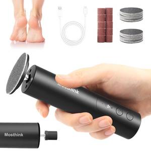 lot 10371 image: Electric Callus Remover for Feet, Electric Foot File Nail Grinder 2 in 1,Rechargeable Professional Foot Sander Pedicure Tool for Feet Dry Dead Skin with Sandpaper Disk, 6 Speed Adjustable