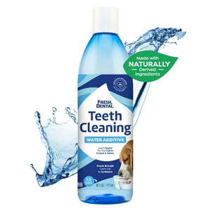 lot 10373 image: Naturel Promise Fresh Dental Breath Freshener and Teeth Cleaning Water Additive for Dogs 16 oz Bottle