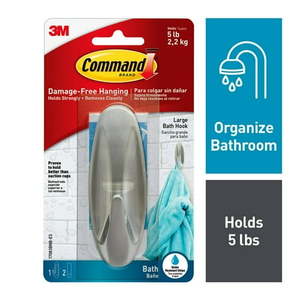 lot 10378 image: Command Bath Large Designer Hook 1 Hook 2 StripsPack