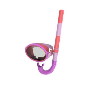 lot 10403 image: Speedo Kids Porto Snorkel Mask Set - PurpleCoral