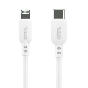 lot 10410 image: onn. 6 Lightning to USB-C Charging Cable for iPhone iPad Mfi Certificated White Single Pack