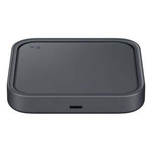 lot 10412 image: Samsung 15W Wireless Charger Portable Charger w USB Type C Included Dark Gray