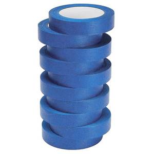 lot 10440 image: Lichamp 10-Piece Blue Painters Tape 1 inch, Blue Masking Tape Bulk Multi Pack, 1 inch x 55 Yards x 10 Rolls (550 Total Yards)