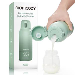 lot 10450 image: Momcozy Portable Milk Warmer for Travel � Dual Heating Modes for Breast Milk and Water, Portable Bottle Warmer with Fast Heating and Long Battery Life, 17 Ounces Large Capacity to Meet Your All-Day Needs - Retail $78.01