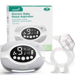 lot 10452 image: GROWNSY Electric Nose Suction for Baby, Hospital-Grade Nasal Aspirator with Night Light,Soothing Lullabies, Baby Nose Sucker with 9 Adjustable Suction Levels
