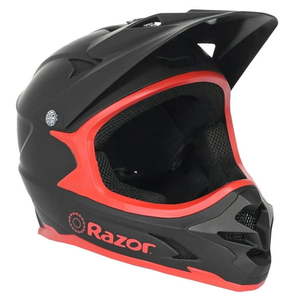 lot 11396 image: Razor Full Face Multi-Sport Helmet BlackRed For Ages 8 and Up