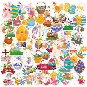 lot 12207 image: OHOME Easter Stickers  120 PCS for Kids - Egg Stuffers, Vinyl Games Crafts Activities Party Favors - Basket Stuffers - Gifts for Boys Girls