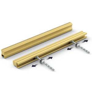 lot 12210 image: goldenwarm Adjustable Drawer Pulls Gold Cabinet Handles for Kitchen Hardware 2in to 8in(51-224 mm) Hole Distance 10 Pack