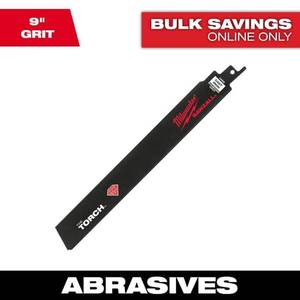 lot 12211 image: Milwaukee Tool SAWZALL THE TORCH Diamond Grit Blade 9 - Retail $147.96