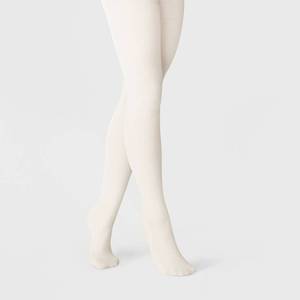 lot 12223 image: Womens Flat Knit Sweater Tights - A New Day� Ivory ML