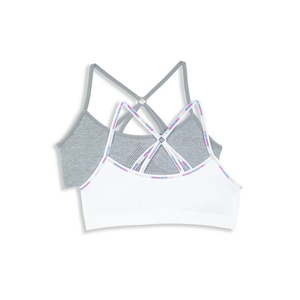 lot 12228 image: Hanes Girls Seamless Strappy Back Bralette 2-Pack Sizes (S-XXL)