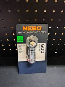 lot 12252 image: NEBO Franklin Swivel 600L Rechargeable LED Flashlight
